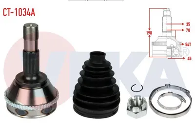 Ducato Aks Kafası 1995 - 2006 Arası Veka CT1034A