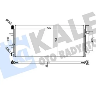 Klima Radyatörü Kondenser Renault Master 3 2.3 Dcı