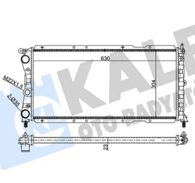 RADYATOR PUNTO 1.7TD 93=> AL MKNK