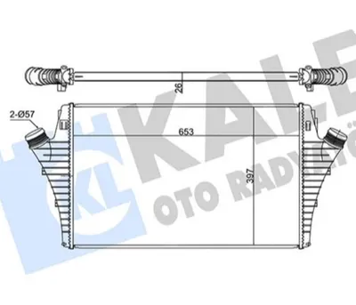 İNTERCOOLER CROMA-OPEL SIGNUM-VECTRA C-SAAB 9-3 1.9JTD 02