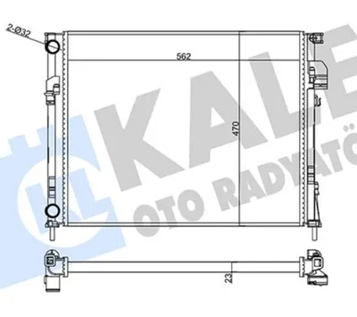 RADYATÖR RENAULT TRAFIC II - OPEL VIVARO - NISSAN PRIMASTAR 1.9DCI/DTI 2.0 2.0 16V 01=> (MT) [23MM] AL/MKNK