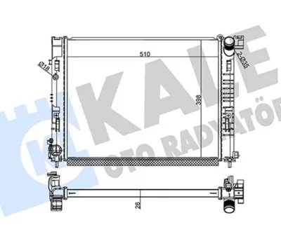SU RADYATÖRÜ RENAULT CLIO 5 1.5DCI 19 MT BRAZING 510x398x26