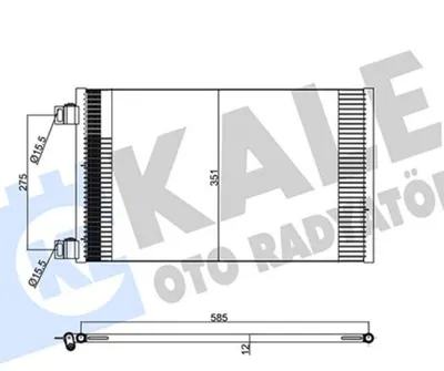 KLIMA RADYATORU MERCEDES CITAN W415 12 . RENAULT KANGOO 3 08