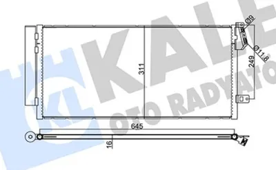 Klima Radyatörü Kondenser Fiat Doblo 10> 1.3 - 1.6 2.0 Multijet