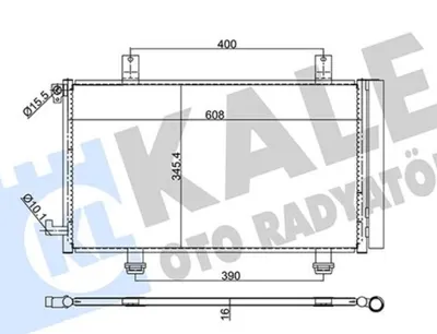 KLİMA RADYATÖRÜ SEDICI SUZUKI SX4 629×360X16