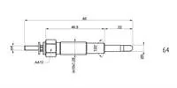 KIZDIRMA BUJISI FORD RANGER 2.5-KIA SPORTAGE 2.0-MAZDA 2.5D 4WD YM-VITARA 2.0 TD (GX35M-PZ39)