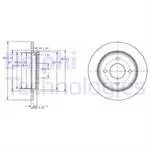 FREN DISKI- ARKA FORD FIESTA FOCUS SCORPIO SIERRA 82 -