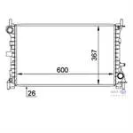 SU RADYATORU (155X900) FORD FOCUS I 1.6 AUT. (ENo:8MK376764031)