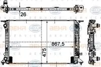 SU RADYATORU (868x475x26) (OTOMATIK)  A4 A5 Q5 2.0 TDI 1.8 TFSI  07-01 CAGB CJCB CSUB   (ENo:8MK376745634)