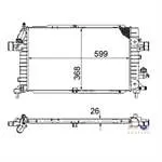 SU RADYATORU  ASTRA H  Z13DTH A17DTJ   \u003c2006  1300271  (ENo:8MK376745791)
