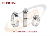 HORTUM KELEPCESI AYARLI 51-72 / 13mm