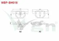 FREN BALATA ARKA BMW 3 SERISI (E90) 318 CL 2005-2011 / (E90) 320 i 2005-2011 / (E90) 320 D 2005-2011 / (E90) 325 i 2005-2011 / (E90) 330 Xi 2005-2011 / (E90) 335 D 2005-2011