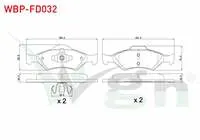 FREN BALATA ON FORD FIESTA IV 1.25i 16v 1996-2002/ FIESTA IV 1.4i 16v 1996-2002 / FIESTA IV 1.3i 1996-2002