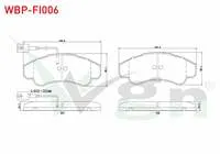 FREN BALATA ON FISLI FIAT DUCATO (244) 2.3 JTD 2002-2006 / DUCATO (244) 2.8 JTD 2002-2006 / CITROEN JUMPER II 2.8 HDI 2002-2006 / PEUGEOT BOXER II 2.0 HDI 2002-2006 / BOXER II 2.8 HDI 2002-2006