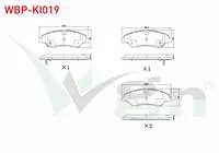 FREN BALATA IKAZLI ON KIA SPORTAGE (K00) 2.0i 16.00mm 1994-2004