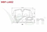 FREN BALATA ARKA LAND ROVER RANGEROVER III 3.0 TD 6 2002-2012 / LAND ROVER DISCOVERY (TAA) 2.7 TD 2004-2010