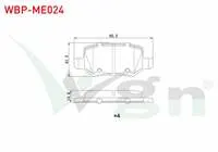 FREN BALATA ARKA MERCEDES A SERISI (W169) A 150 2004-2012/ (W169) A 170 CDI 2004-2012/ B SERISI (W245) B 160 2005-2011/ (W245) B 160 2005-2011/ (W245) B 200 CDI 2005-2011/ VANEO 1.7 CDI 2002-2005