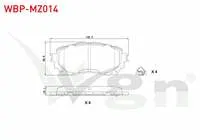 FREN BALATA ON IKAZLI MAZDA 6 (GJ,GH) 2.0 2013- / 6 (GJ,GH) 2.2 D 2013-