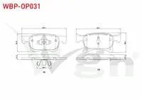 FREN BALATA ON IKAZLI OPEL CORSA E 1.3 CDTI 15 JANT 2014- / CORSA E 1.2 2014- / CORSA E 1.4 2014- / ADAM 1.2 2013- / ADAM 1.4 2013-