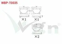 FREN BALATA ARKA IKAZLI TOYOTA YARIS (_CP10) 1.0i 1999-2005 / YARIS (_CP10) 1.3i 1999-2005 / YARIS (_CP10) 1.5 VVT-I 1999-2005 / YARIS (_CP10) 1.4 D-4D 1999-2005
