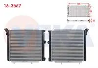 RADYATOR R9 R11 1.6 MEKANIK 3 SIRA KARBURATORLU