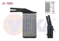 KALORIFER RADYATORU MEKANIK CITROEN C1 1.0 2005-2015/ PEUGEOT 107 1.0i 2005-2014