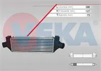 TURBO RADYATORU (INTERCOOLER) ARKADAN ITIS FORD TRANSIT (V184) 2.4 TDCI 2000-2006