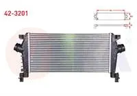 TURBO RADYATORU (INTERCOOLER) OPEL ASTRA J 1.3 CDTI  2009-2016