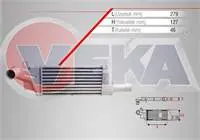 TURBO RADYATORU (INTERCOOLER) OPEL COMBO C 1.7 DTI 2001-2006