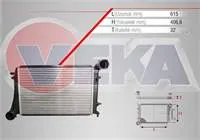 TURBO RADYATORU (INTERCOOLER) VOLKSWAGEN CADDY III (2KA,2KH,2CA,2CH) 1.9 TDI (BSU, BJB, BLS) 2004-2010