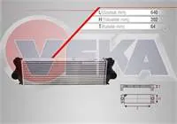 TURBO RADYATORU (INTERCOOLER) VOLKSWAGEN CRAFTER 30-35 (2E) 2.5 TDI 2006-2011