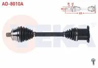KOMPLE AKS SOL-SAG ON AUDI A4 2.0 TDI A-T ABSLI 45 DIS UZUNLUK 525mm 2004-2008