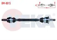 KOMPLE AKS SOL ARKA BMW 5 SERISI (F10) 520 i A-T UZUNLUK 758mm 2010-