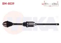 KOMPLE AKS SAG ON BMW X1 (E84) 2.0 D XDRIVE A-T/M-T UZUNLUK 822 mm 2011-