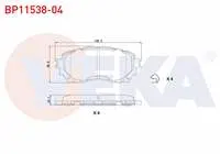 FREN BALATA ON IKAZLI MAZDA 6 (GJ,GH) 2.0 2013- / 6 (GJ,GH) 2.2 D 2013-