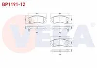 FREN BALATA ON SUBARU IMPREZA (GC) 1.6i 1992-2000 / IMPREZA (GC) 1.8i 1992-2000 / LEGACY III (BE,BH) 2.0i 1998-2003