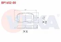 FREN BALATA ON TOYOTA COROLLA (_E11_) 1.4i 1997-2002 / COROLLA (_E11_) 1.6i 1997-2002 / COROLLA (_E11_) 2.0 D 1997-2002 / COROLLA (_E11_) 2.0 D-4D 1997-2002