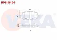 FREN BALATA ARKA MERCEDES A SERISI (W169) A 150 2004-2012/ (W169) A 170 CDI 2004-2012/ B SERISI (W245) B 160 2005-2011/ (W245) B 160 2005-2011/ (W245) B 200 CDI 2005-2011/ VANEO 1.7 CDI 2002-2005