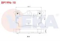 FREN BALATA ARKA AUDI Q7 (4L) 3.0 TDI - 4.2 FSI - 4.2 TDI 2006-2015 / PORSCHE CAYENNE (955) 3.2 - S 4.5i V8 2002-2010