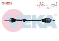 KOMPLE AKS SAG ON CHEVROLET KALOS (T200) 1.4 A-T ABSLI 48 DIS UZUNLUK 930mm 2003-2008