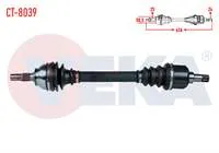 KOMPLE AKS SOL ON CITROEN C4 (B7) 1.6 HDI A-T/M-T UZUNLUK 626mm 2009-