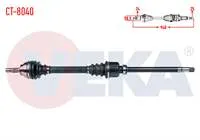 KOMPLE AKS SAG ON CITROEN C4 (B7) 1.6 HDI A-T/M-T UZUNLUK 940mm 2009-