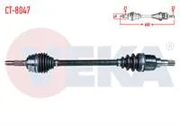 KOMPLE AKS SOL ON CITROEN C3 II 1.4 HDI M-T 21×22X49 UZUNLUK 655mm 2009-2016