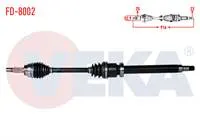 KOMPLE AKS SAG ON FORD FIESTA V 1.4 TDCI  UZUNLUK 916mm 2001-2008