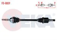 KOMPLE AKS SOL ON FORD TRANSIT (V347) 2.2 TDCI 130 HP (INCE MIL) ABSLI 48 DIS UZUNLUK 796mm 2006-2014