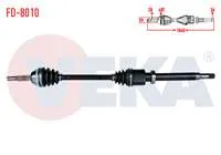 KOMPLE AKS SAG ON FORD TRANSIT (V347) 2.2 TDCI 130 HP (INCE MIL) ABSLI 48 DIS UZUNLUK 1060mm 2006-2014