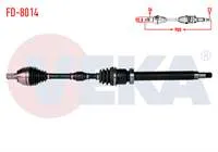 KOMPLE AKS SAG ON FORD FOCUS II (DA) 1.6i M-T UZUNLUK 905mm 2004-2011