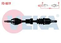 KOMPLE AKS ON SOL FORD ESCORT VII 1.6 16v UZUNLUK 599mm 1995-1999