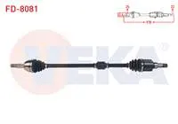 KOMPLE AKS SAG ON UZUNLUK 918 mm FORD TOURNEO COURIER 1.5 TDCI M-T 2018-