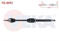 KOMPLE AKS SAG ON UZUNLUK 982mm FORD TRANSIT CONNECT 1.5 TDCI 100 HP 5 VITES 2013-/TOURNEO CONNECT 1.5 TDCI V408 100 HP 5 VITES 2013-